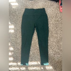 Beyond Yoga Leggings Heather Green Size Large